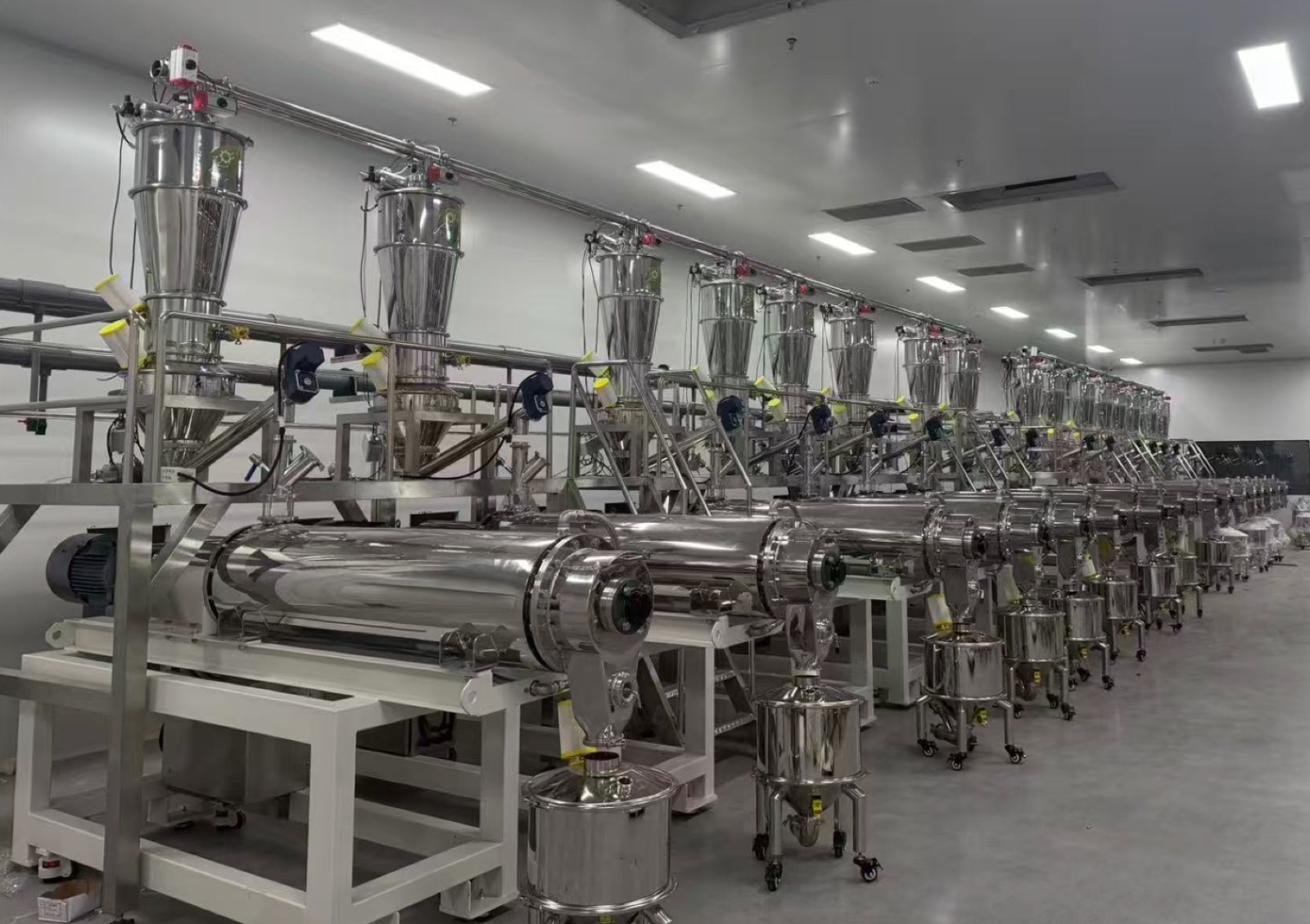 Equipment inside our matcha processing facility